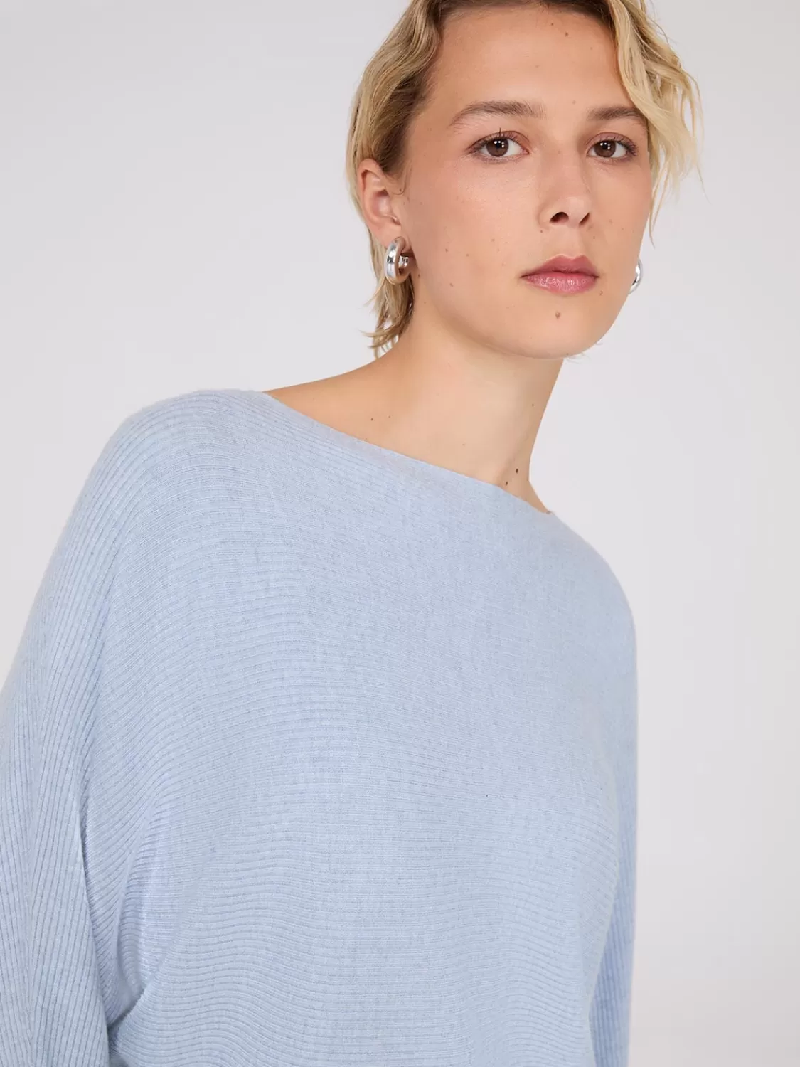 Suzy Shier Long Sleeve | Sweaters & Cardigans*3/4 Dolman Sleeve Ottoman Stitch Sweater