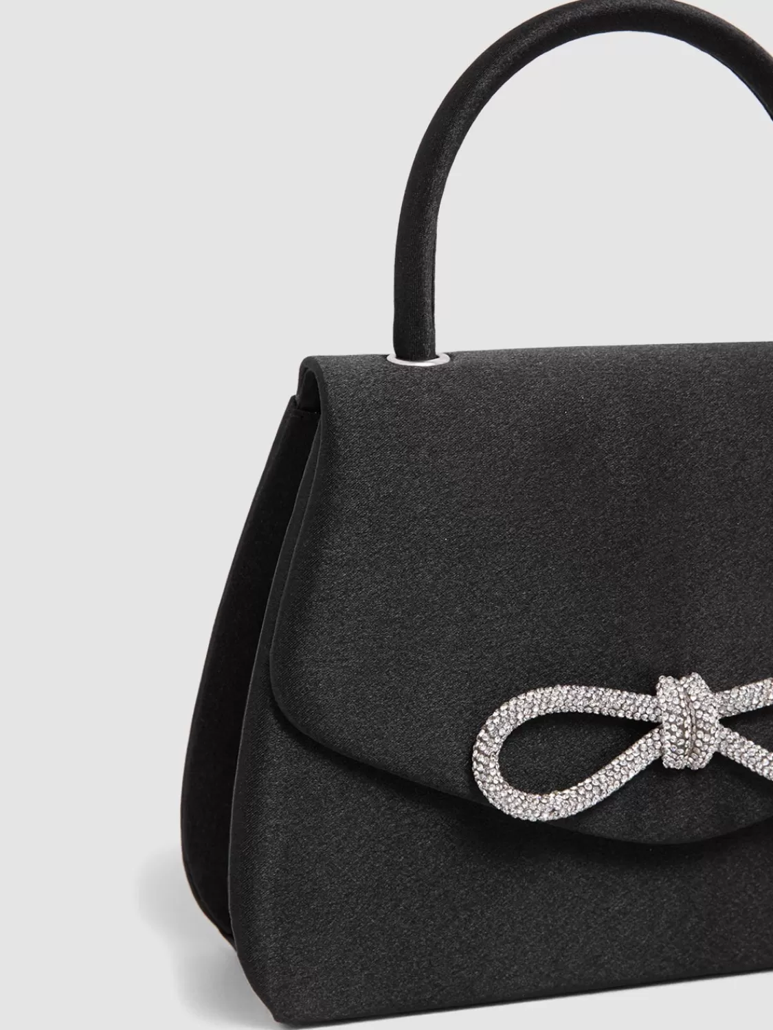 Suzy Shier Handbags By Le Château* Satin Handbag With Bow