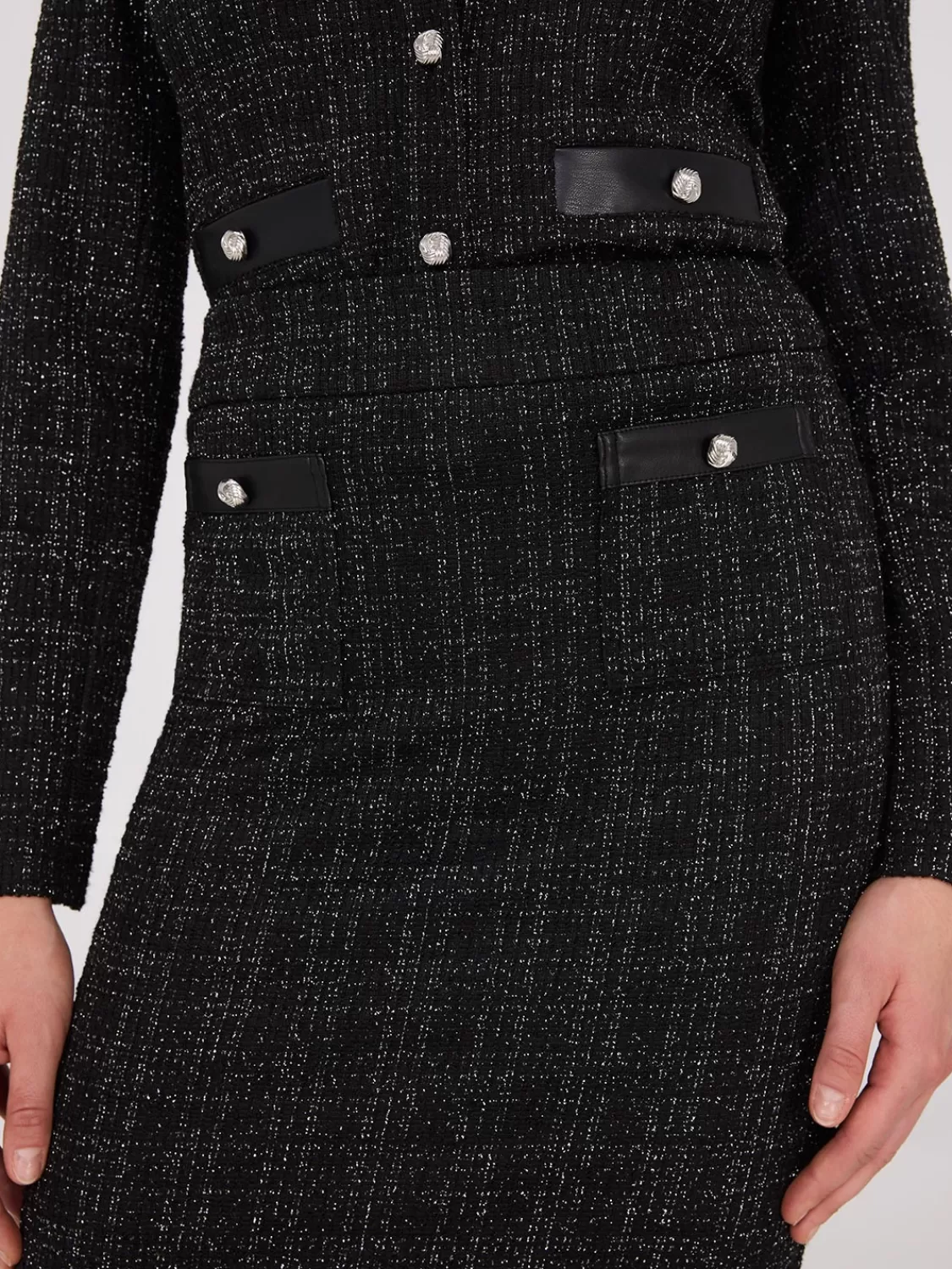 Suzy Shier Suiting | Bottoms*Bouclé Pencil Skirt