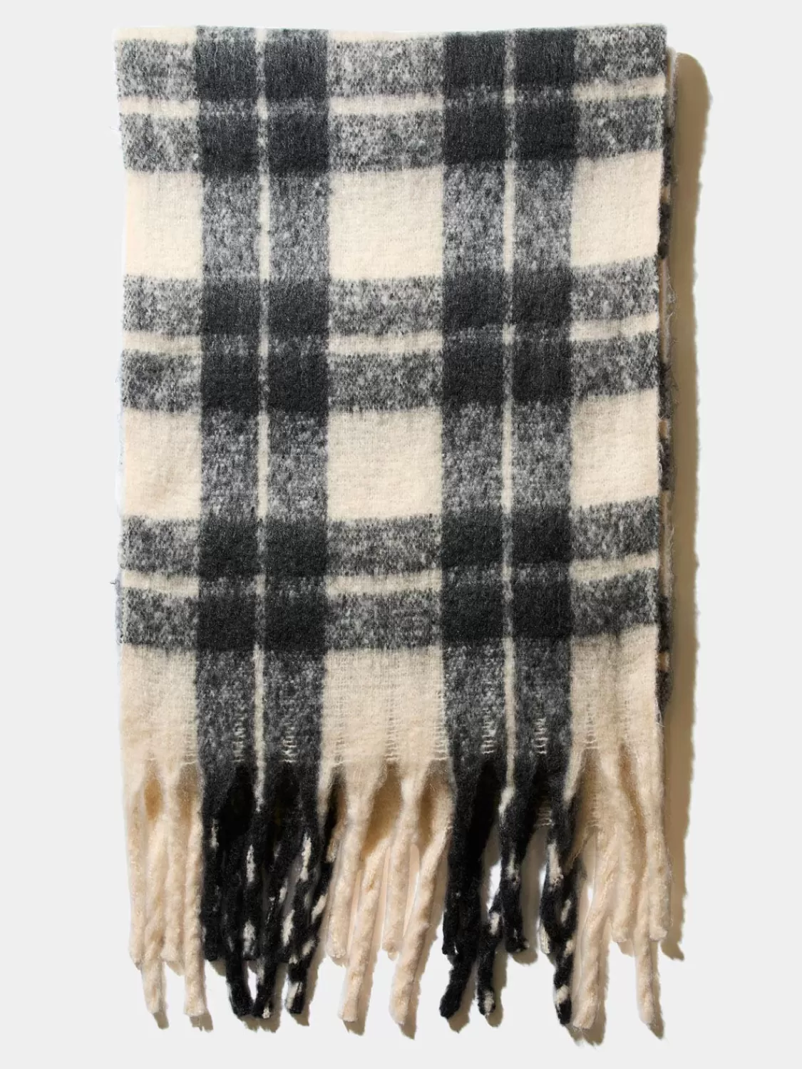 Suzy Shier Hats & Scarves & Gloves*Brushed Checked Scarf