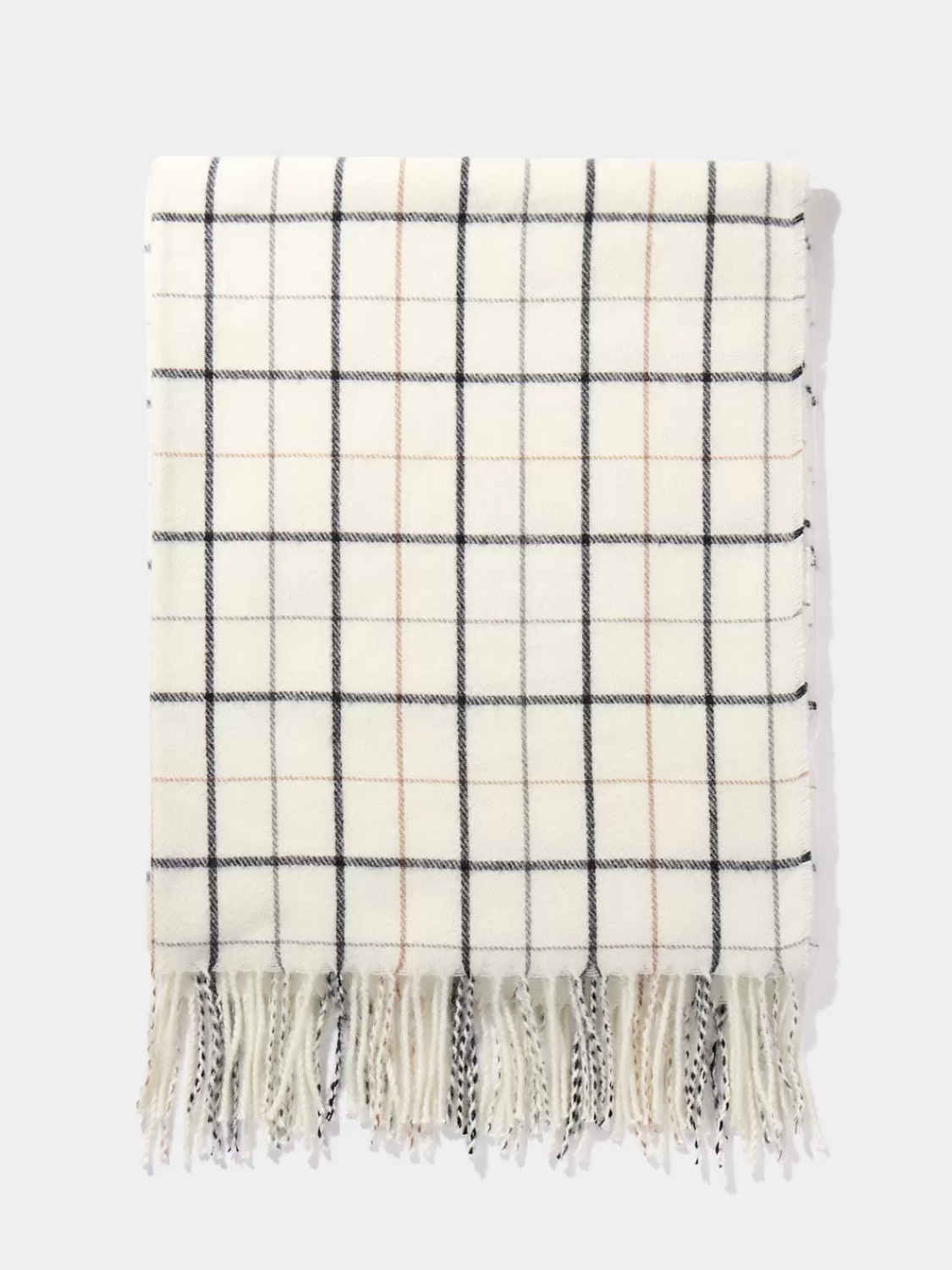 Suzy Shier Hats & Scarves & Gloves*Brushed Grid Print Scarf