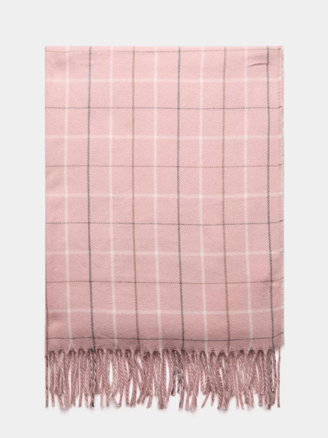 Suzy Shier Hats & Scarves & Gloves*Brushed Grid Print Scarf
