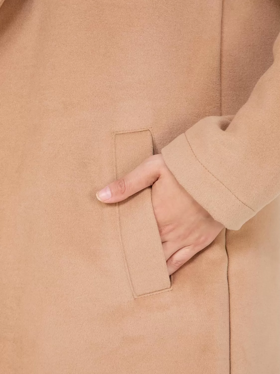 Suzy Shier Coats | Coats*Brushed Open Front Car Coat