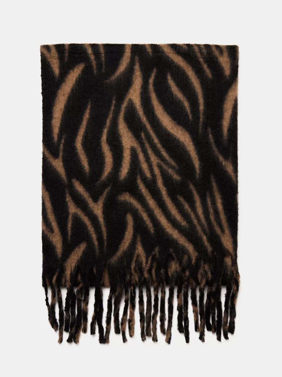 Suzy Shier Hats & Scarves & Gloves*Brushed Zebra Print Scarf