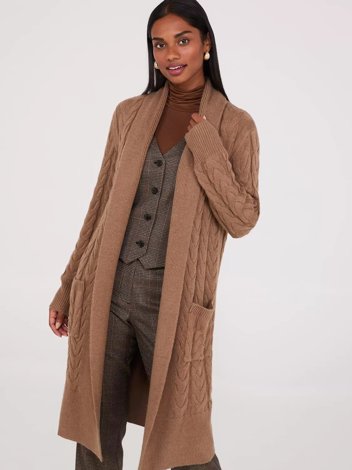 Suzy Shier Long Sleeve | Sweaters & Cardigans*Cable Knit Duster
