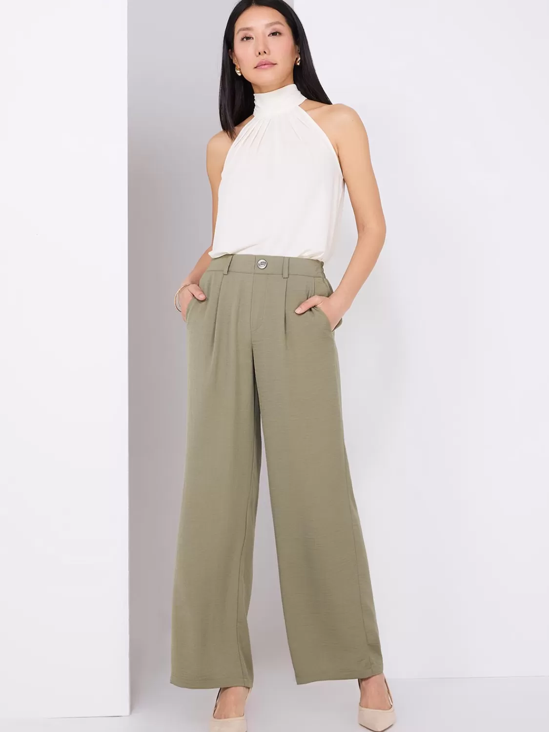 Suzy Shier Bottoms | Pants*Classic Rise Wide-Leg Pants