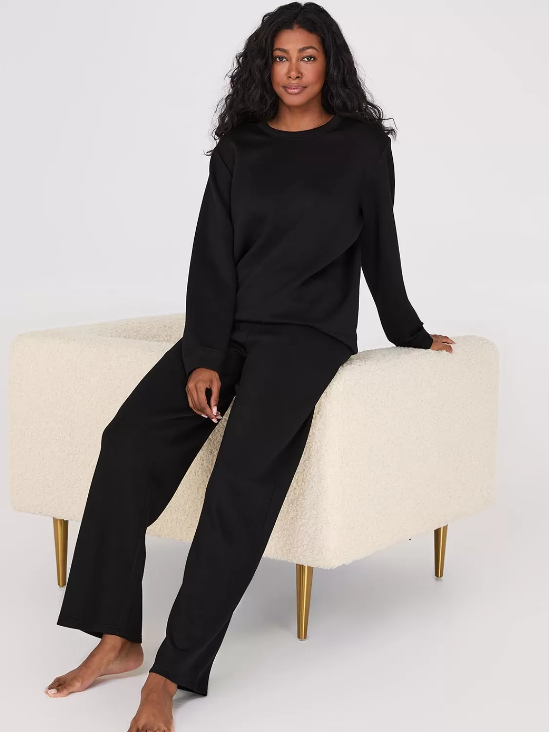 Suzy Shier Lounge & Pjs | Leggings & Sweatpants*Cloud Fleece Wide-Leg Sweatpants