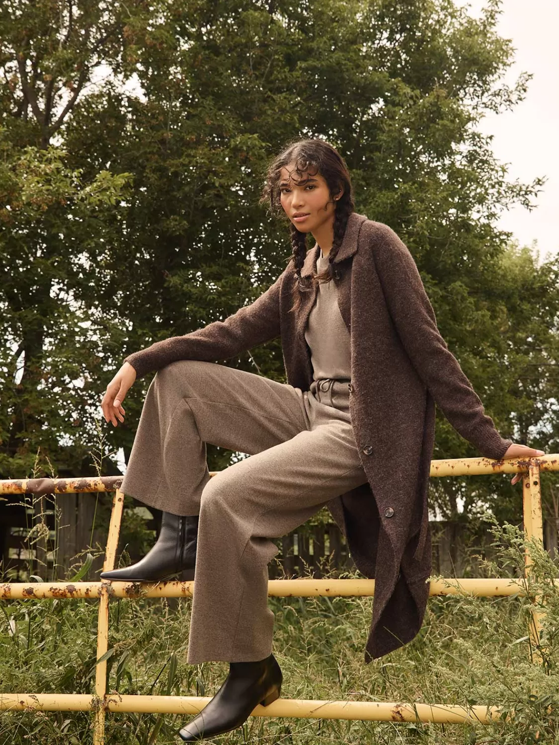 Suzy Shier Long Sleeve | Sweaters & Cardigans*Collared Button-Front Duster