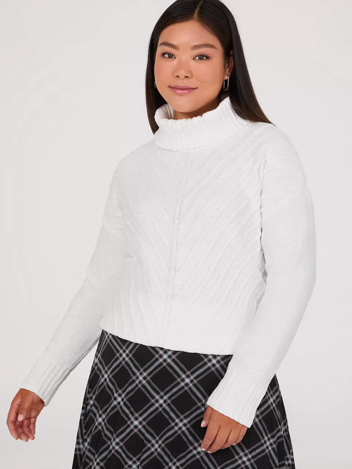 Suzy Shier Long Sleeve | Sweaters & Cardigans*Cowl Neck Chenille Sweater