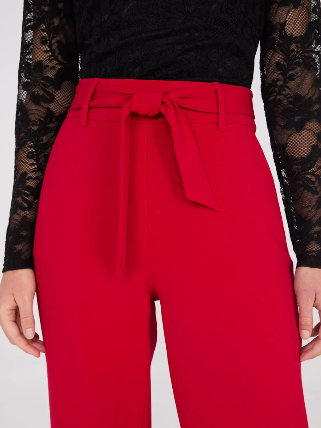 Suzy Shier Suiting | Bottoms*Crepe Sash Pants