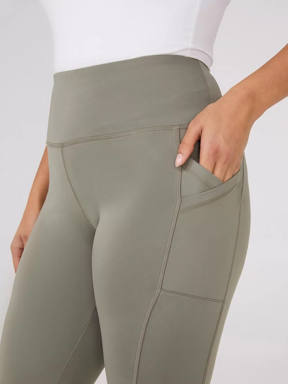 Suzy Shier Leggings & Sweatpants*Criss-Cross Pocket Leggings