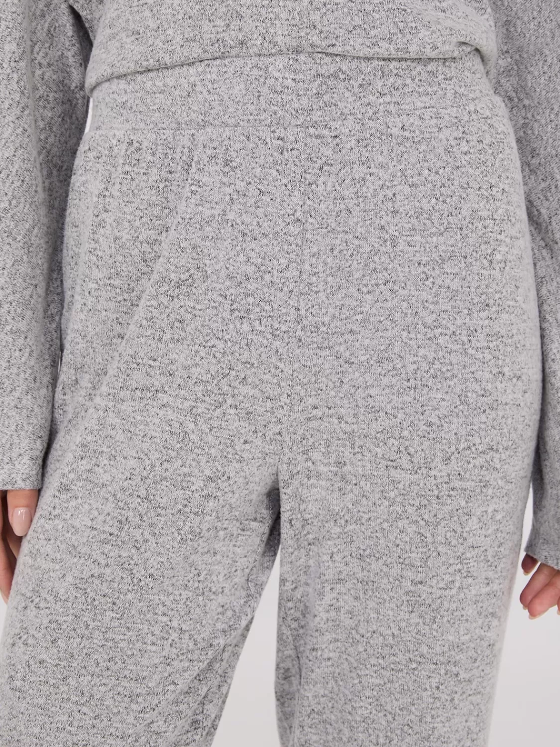Suzy Shier Lounge & Pjs*Dolman Sleeve Melange Pajama Set