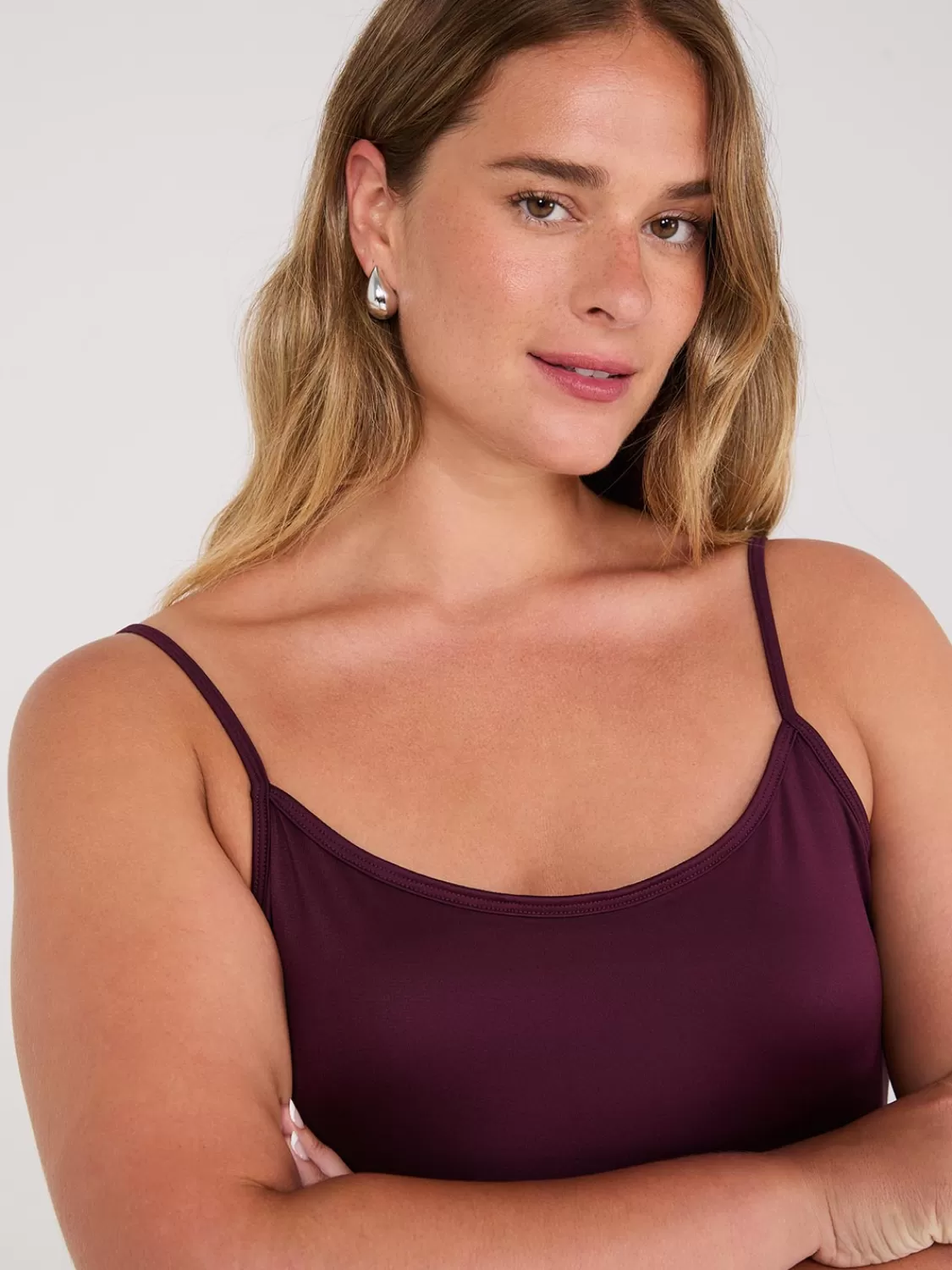 Suzy Shier Suzy Everyday | Sleeveless*Double Layer Spaghetti Strap Cami