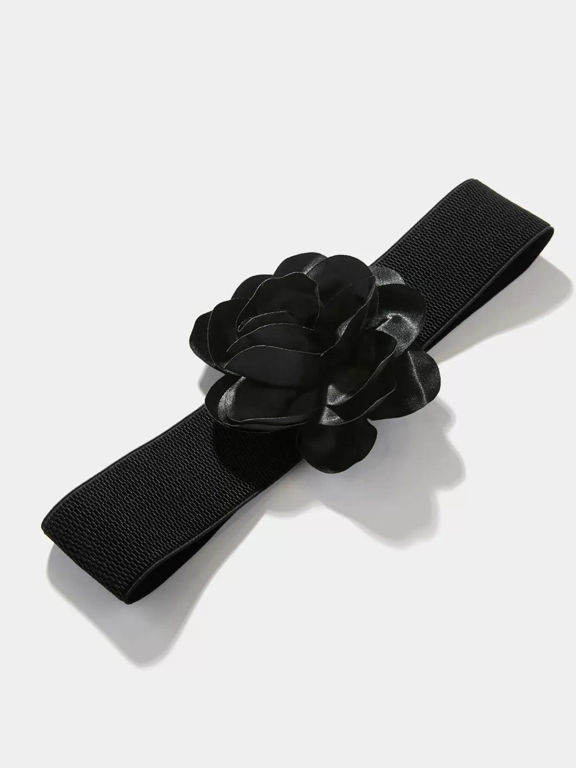 Suzy Shier Belts, Handbags & Shoes*Elastic Stretch Belt With Satin Rose Detail