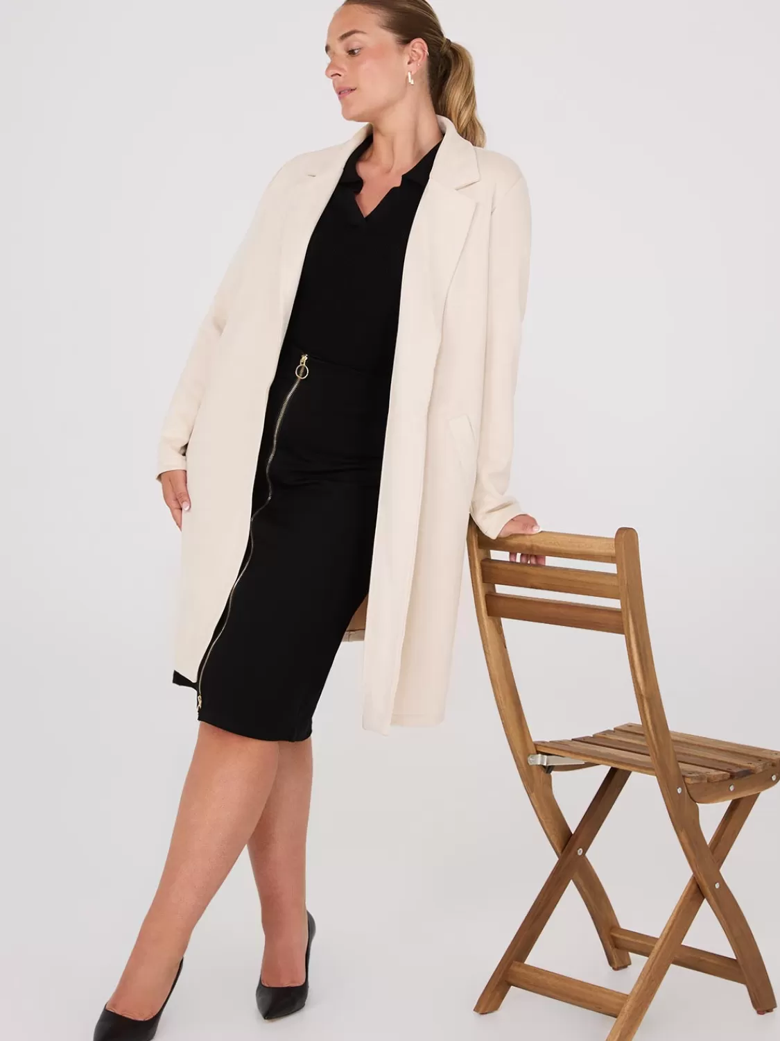 Suzy Shier Coats | Coats*Faux Suede Car Coat
