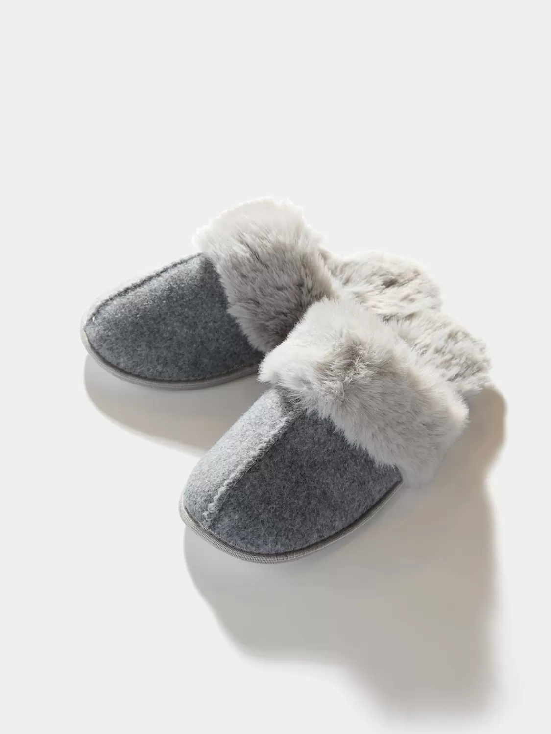 Suzy Shier Belts, Handbags & Shoes | Lounge & Pjs*Faux Wool Slipper With Faux Fur Lining