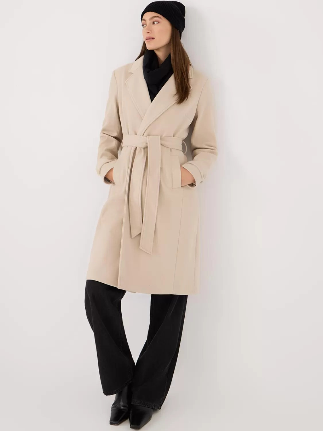 Suzy Shier Coats | Coats*Faux Wool Wrap Coat