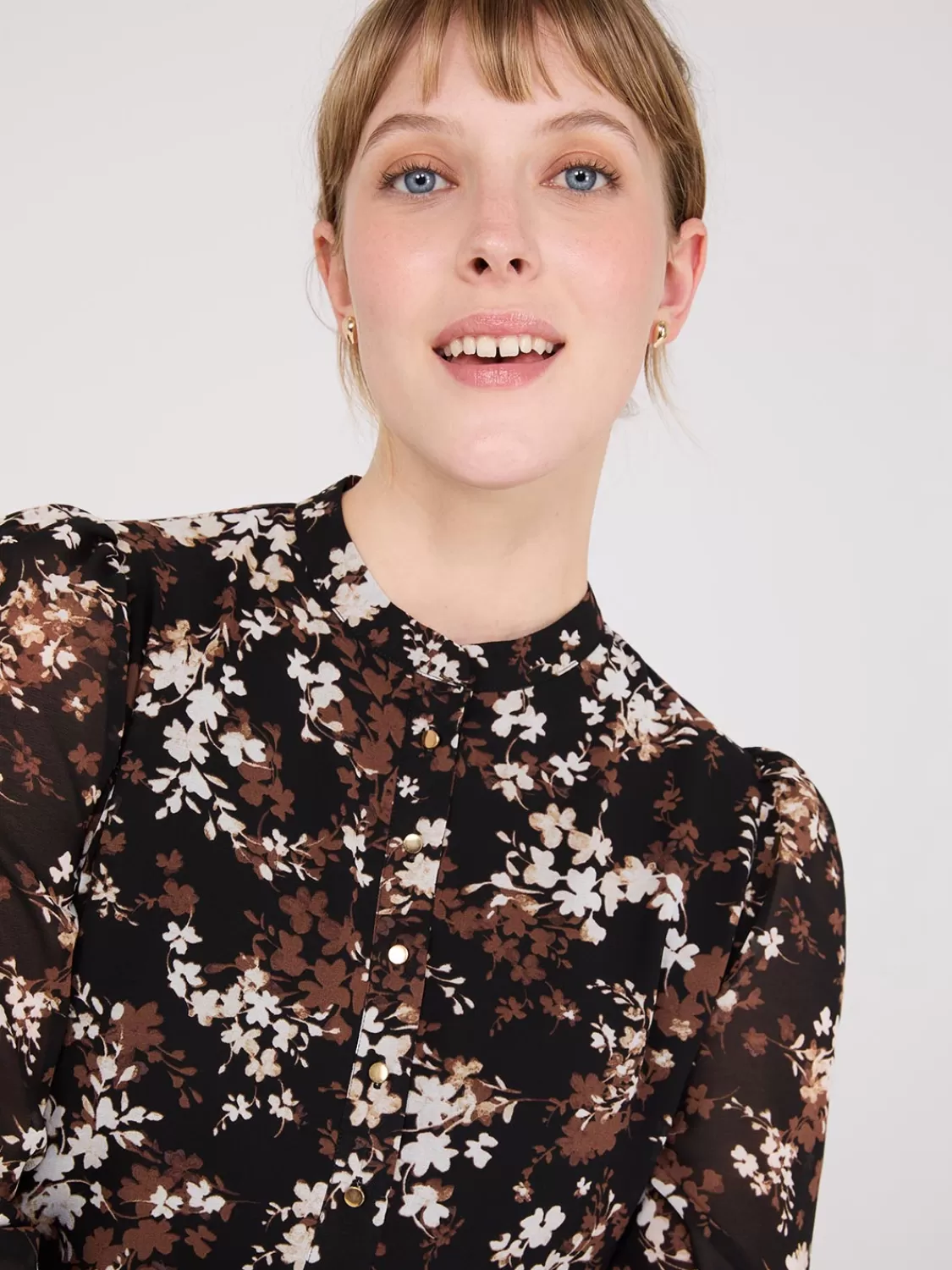 Suzy Shier Casual Dresses | Mini*Floral Print Chiffon Fit & Flare Mini Dress
