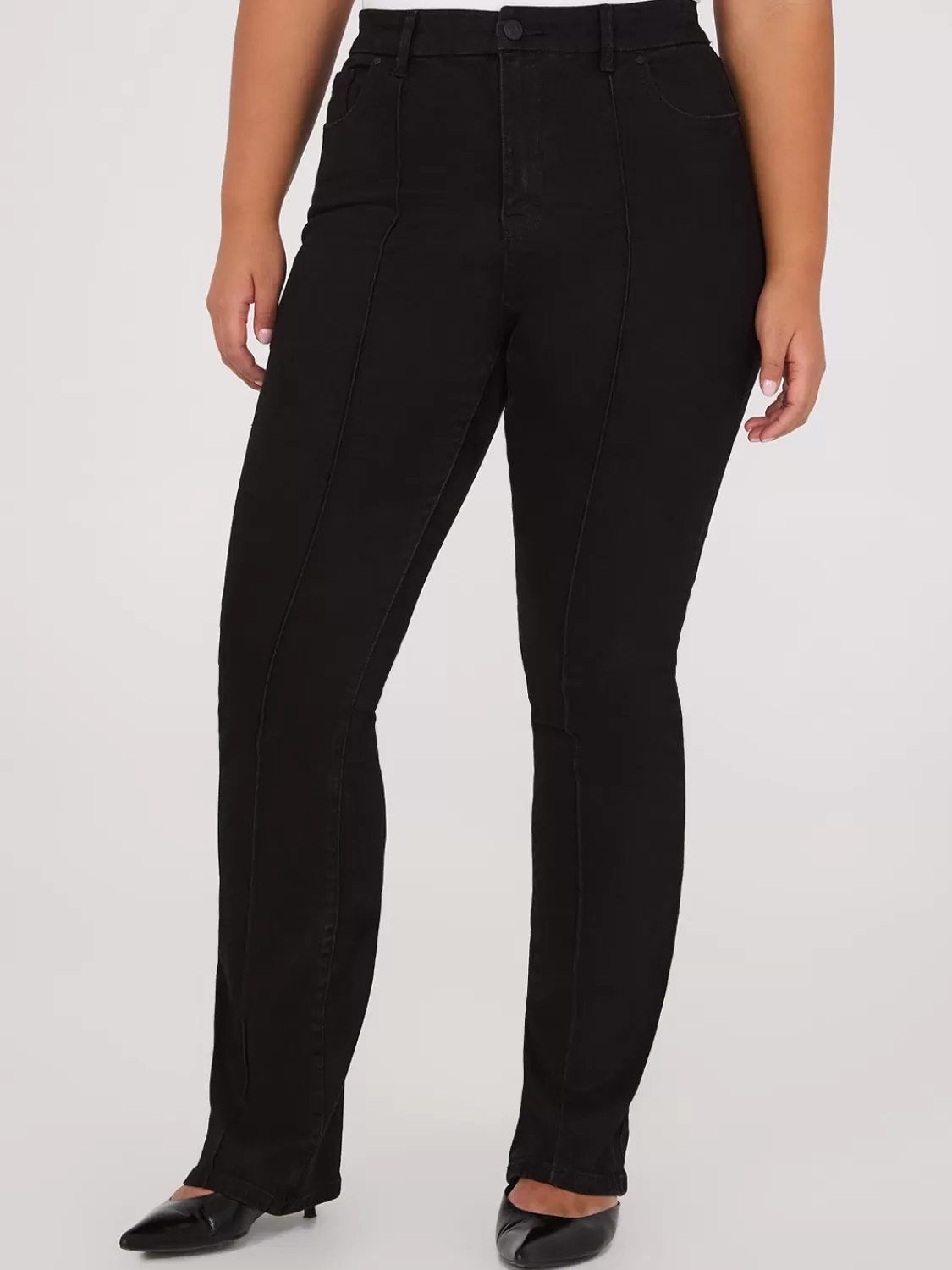 Suzy Shier Jeans | Pants*Front Pintuck Bootcut Jeans