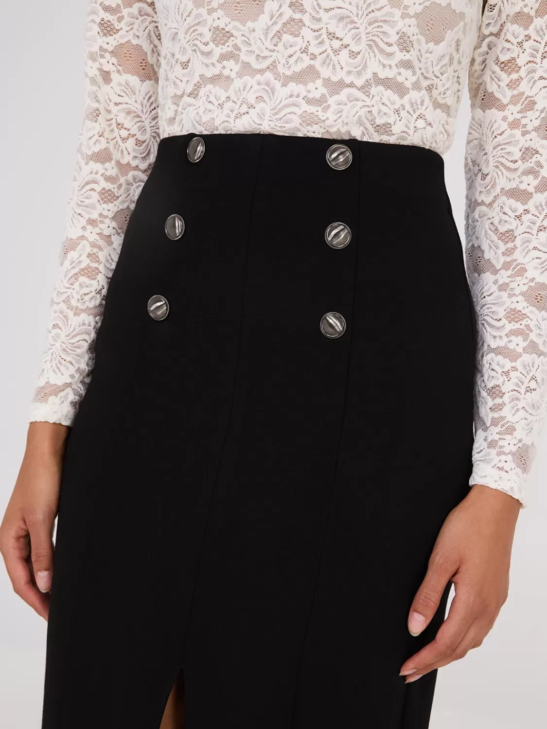 Suzy Shier Skirts*Front Slit Pencil Skirt