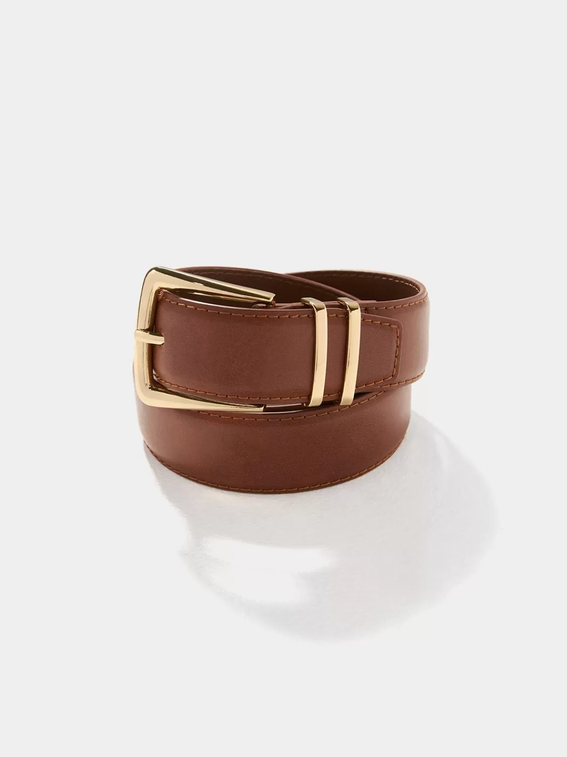 Suzy Shier Belts, Handbags & Shoes*Gold Buckle Faux Leather Belt