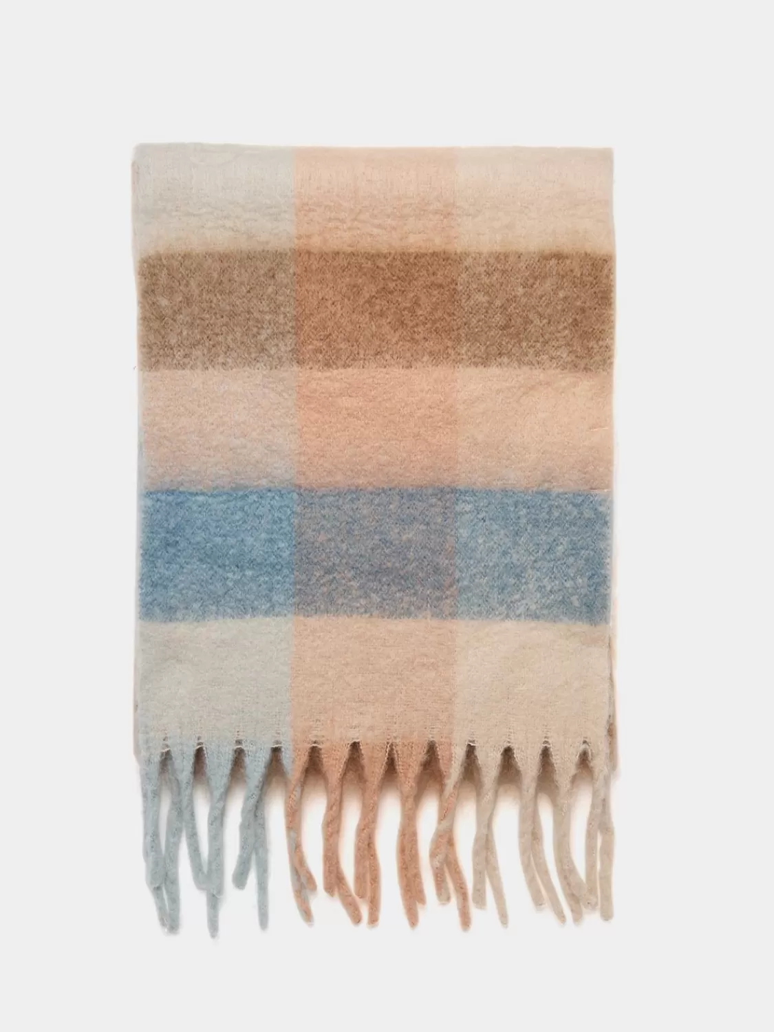 Suzy Shier Hats & Scarves & Gloves*Heavy Brushed Check Plaid Scarf