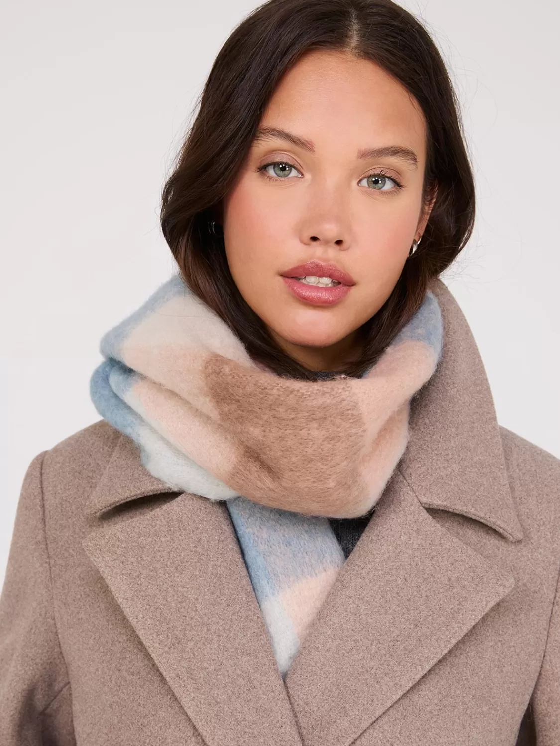 Suzy Shier Hats & Scarves & Gloves*Heavy Brushed Check Plaid Scarf