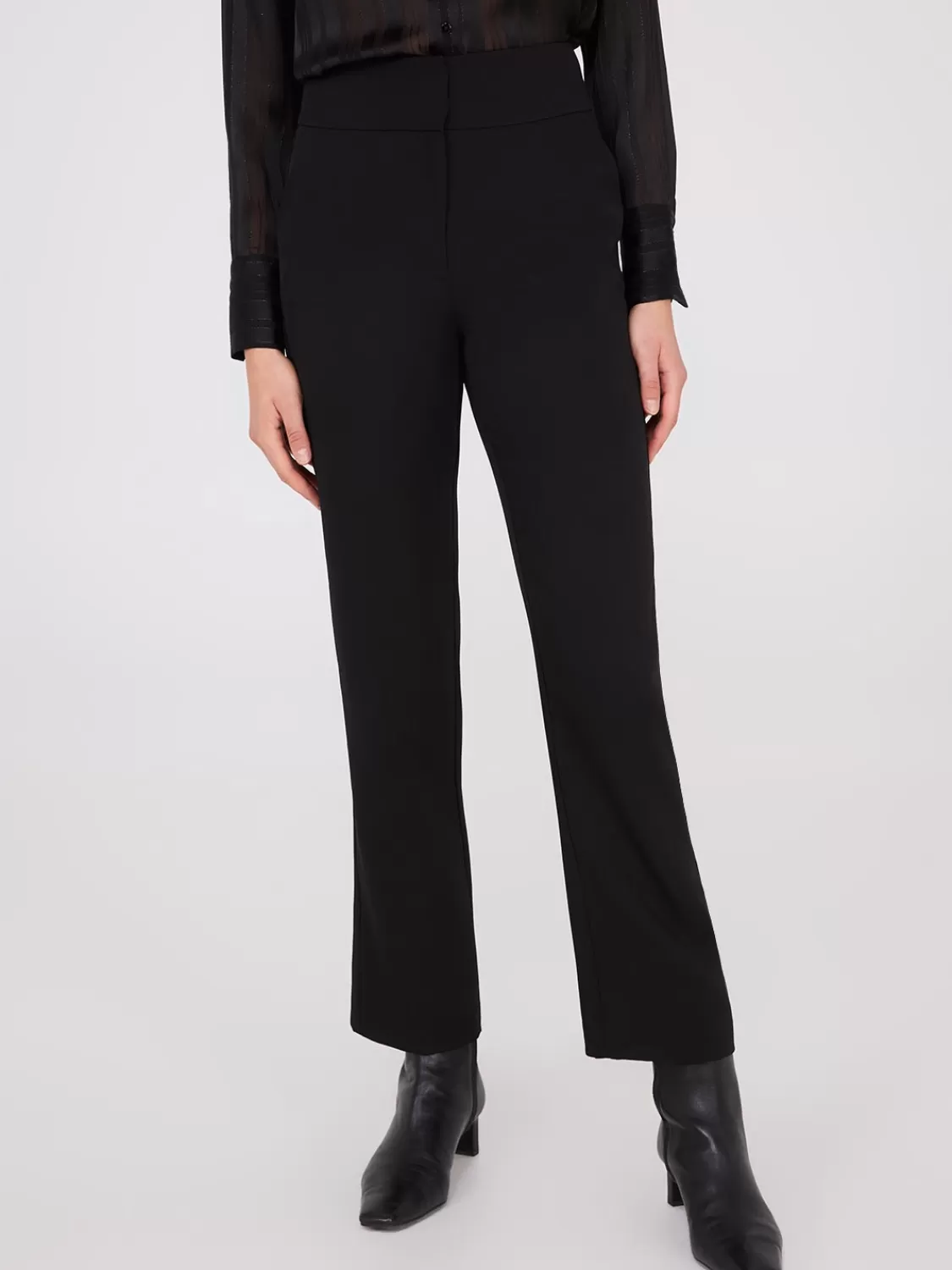 Suzy Shier Suiting | Bottoms*High-Rise Wide Waistband Pants