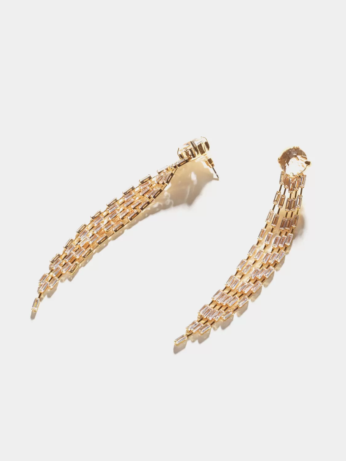 Suzy Shier Jewelry By Le Château*Jewelled Emerald Cut Drop Earring