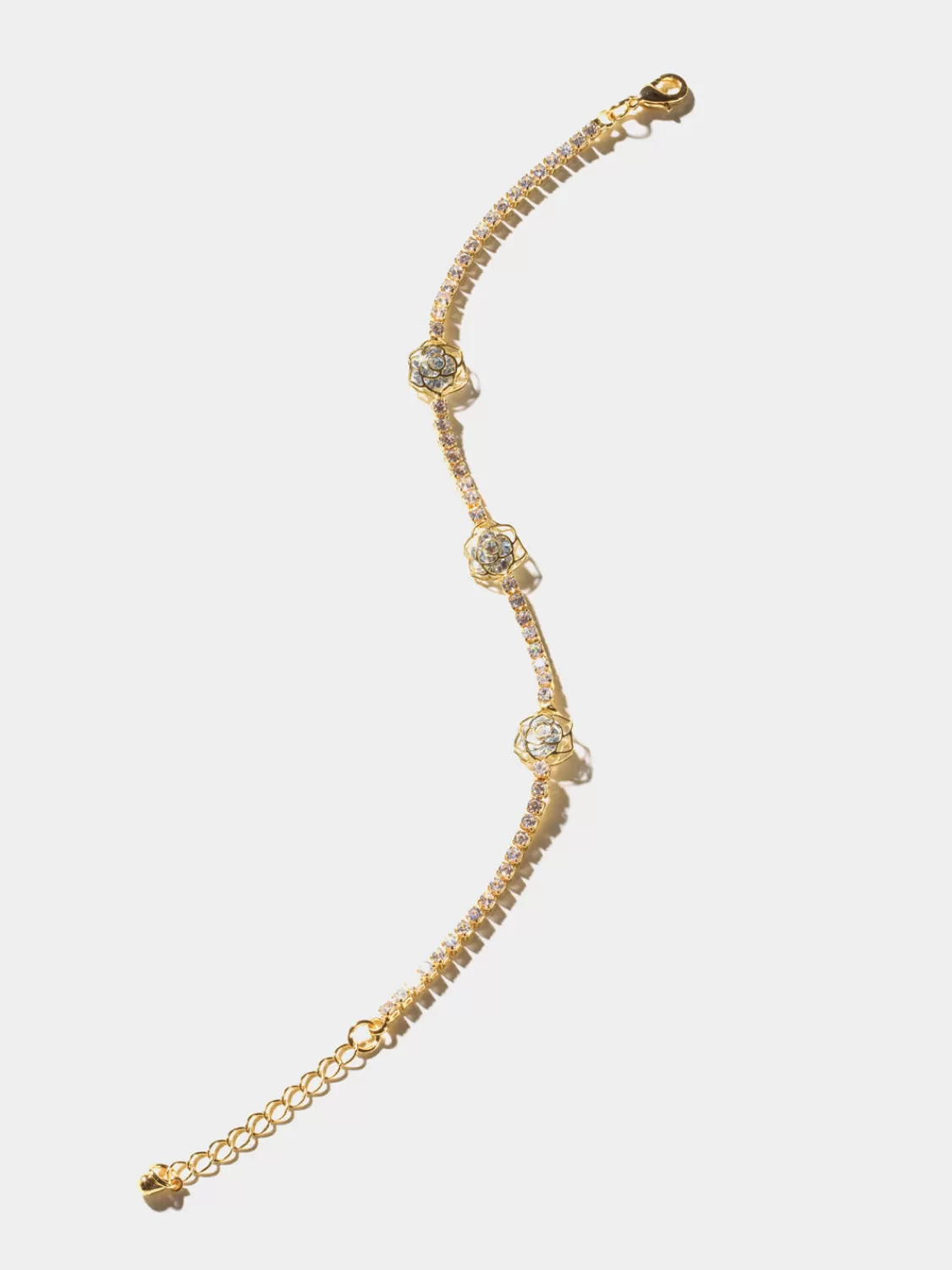 Suzy Shier Jewelry By Le Château*Jewelled Flower Bracelet