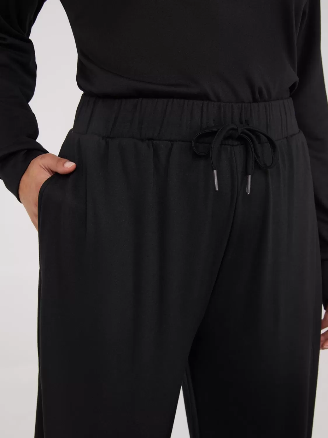 Suzy Shier Leggings & Sweatpants | Pants*Lightweight Fleece Wide-Leg Pants
