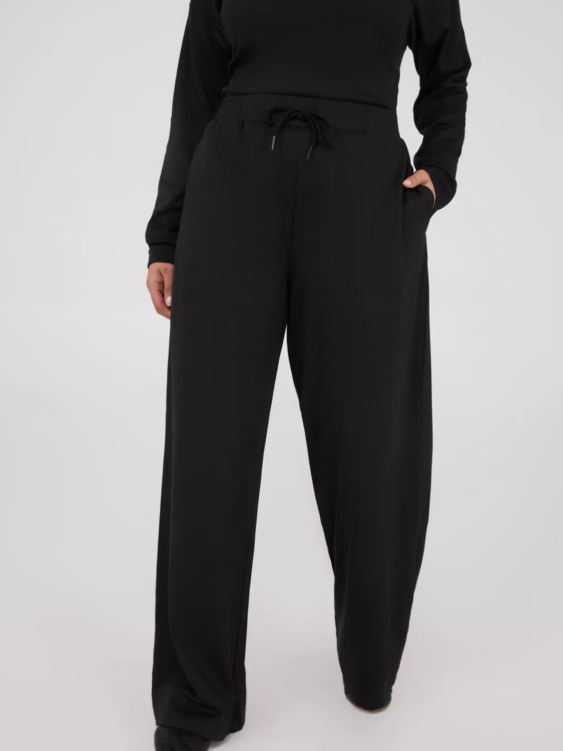Suzy Shier Leggings & Sweatpants | Pants*Lightweight Fleece Wide-Leg Pants