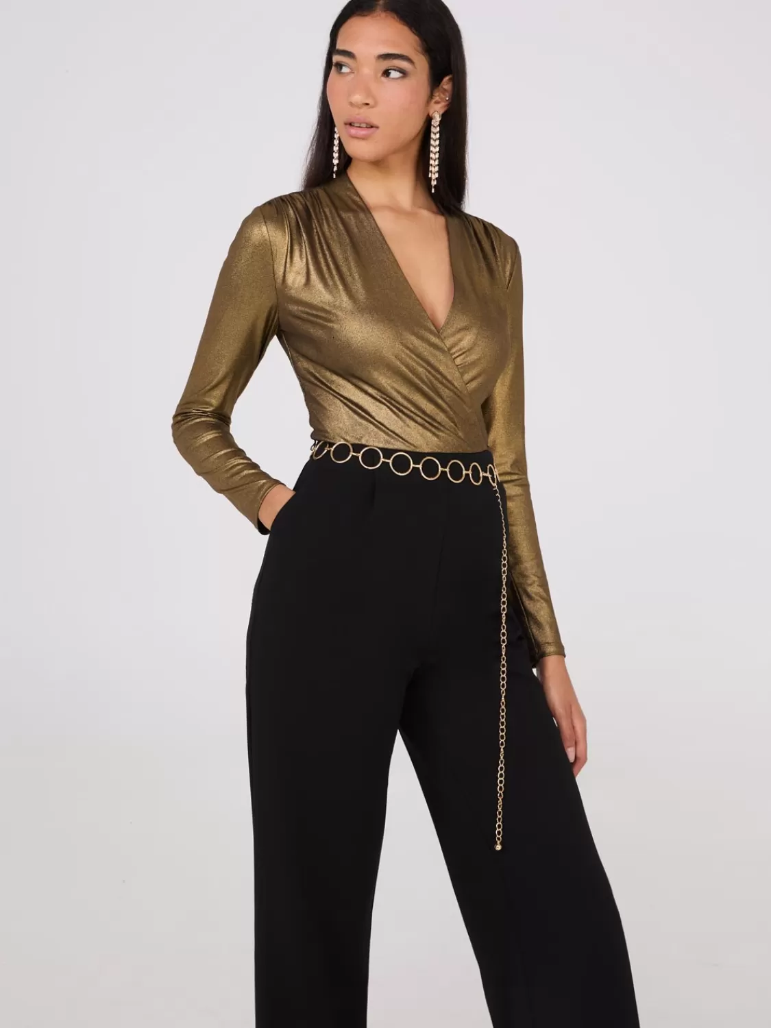 Suzy Shier Belts, Handbags & Shoes*Loop Rhinestone Belt