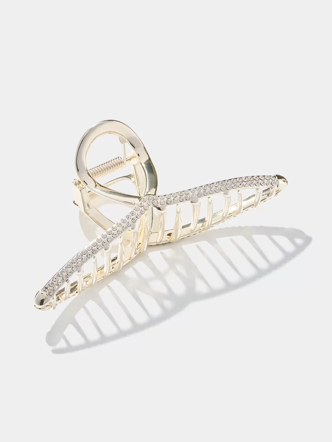 Suzy Shier Hair Accessories*Metal Claw Clip With Rhinestones