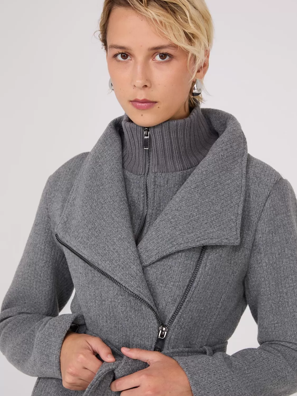 Suzy Shier Coats | Coats*Mid-Length Wrap Coat