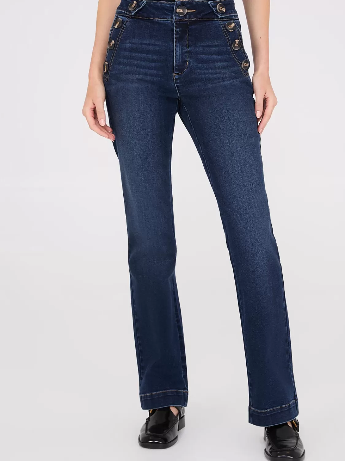 Suzy Shier Jeans | Pants*Mid-Rise Bootcut Sailor Jeans