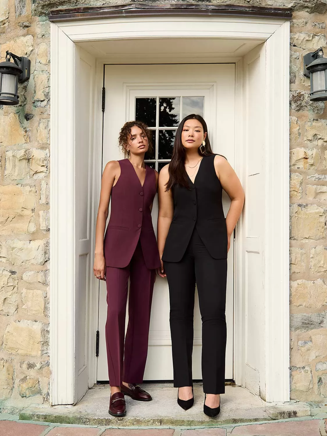 Suzy Shier Suiting | Bottoms*Mid-Rise Pleated Pants
