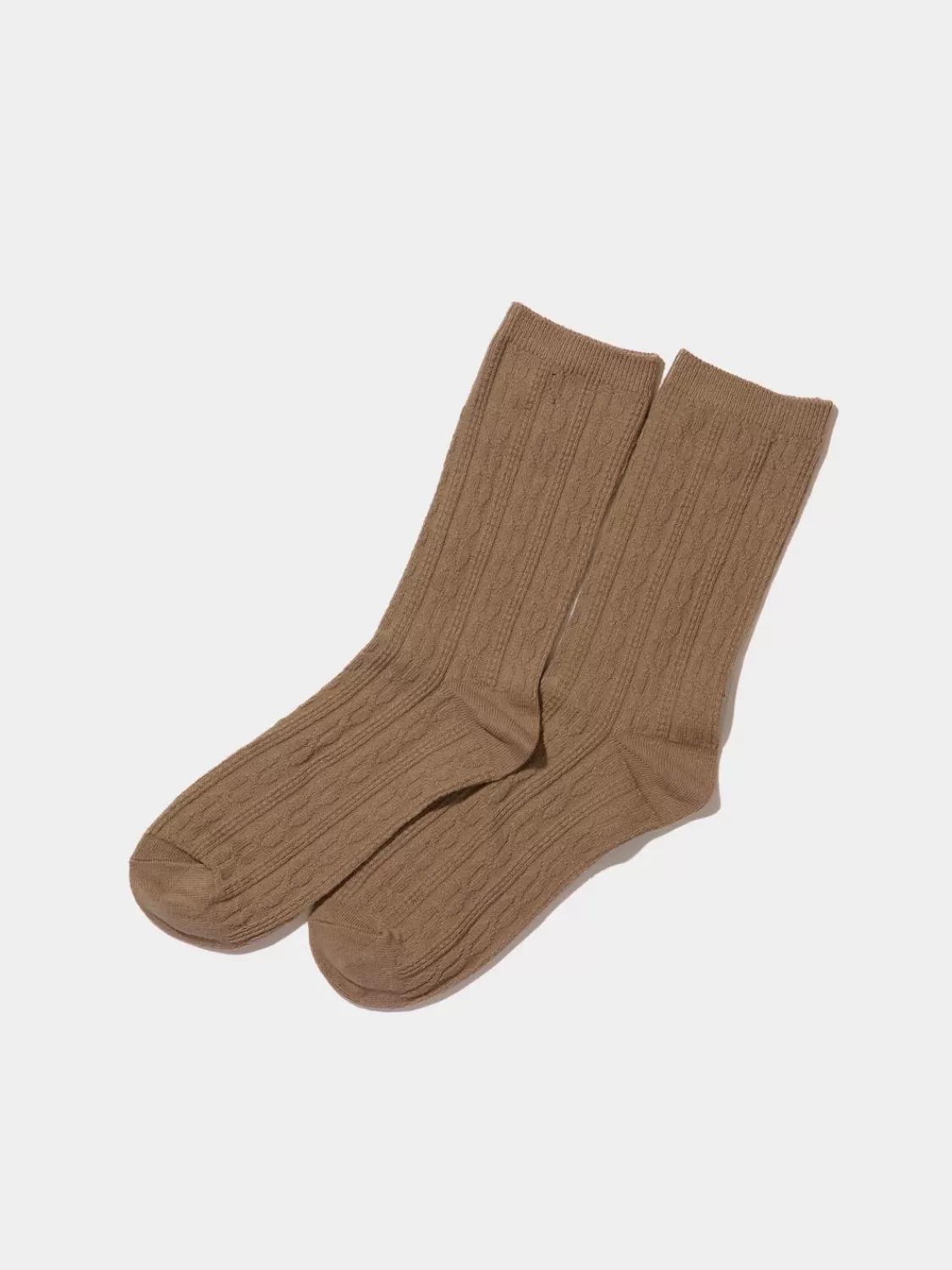 Suzy Shier Socks & Tights*Mini Cable Crew Socks