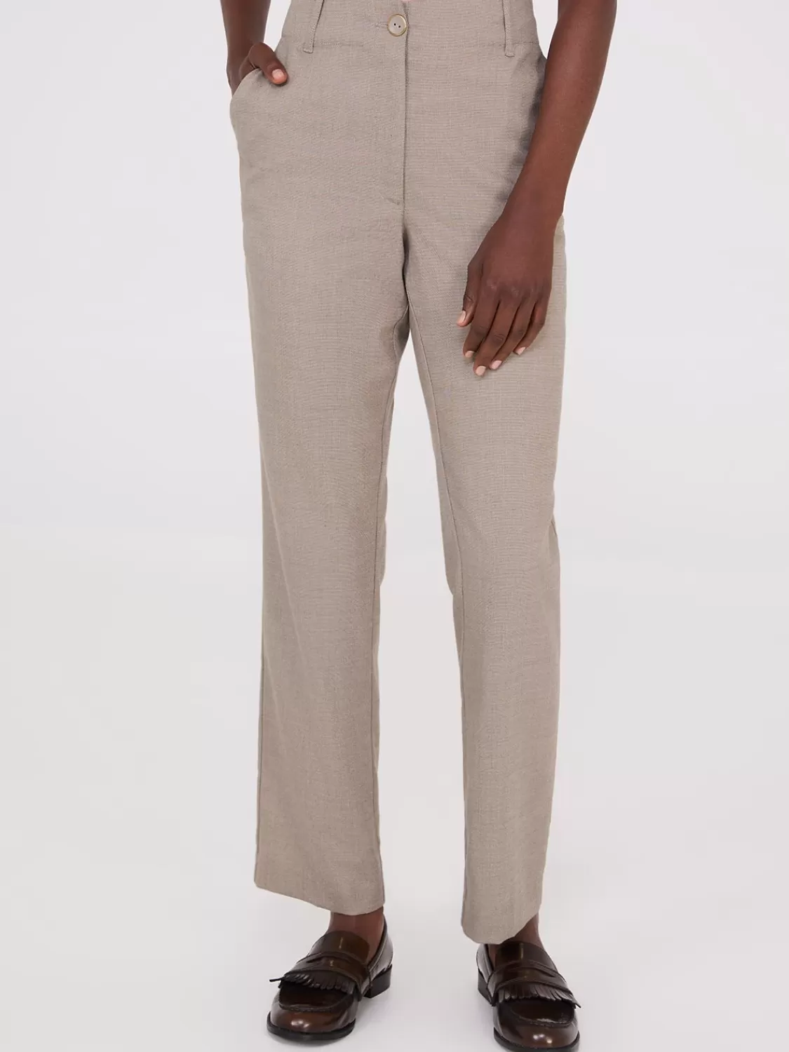 Suzy Shier Suiting | Bottoms*No Waistband Straight Leg Pants