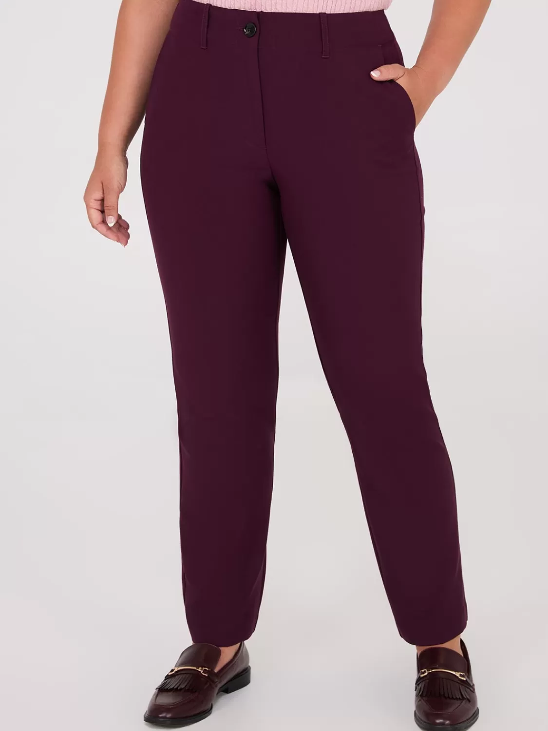 Suzy Shier Suiting | Bottoms*No Waistband Straight Leg Pants