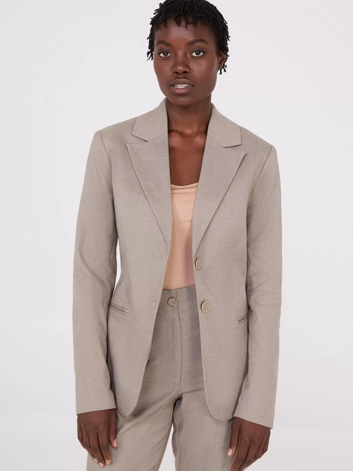 Suzy Shier Suiting | Blazers & Vests*Notch Collar 2-Button Blazer