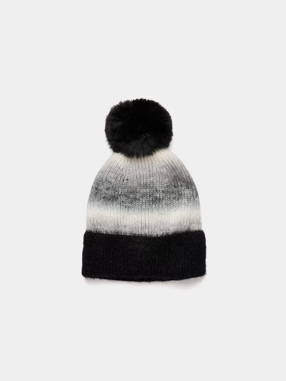 Suzy Shier Hats & Scarves & Gloves*Ombre Knit Hat With Pom Pom