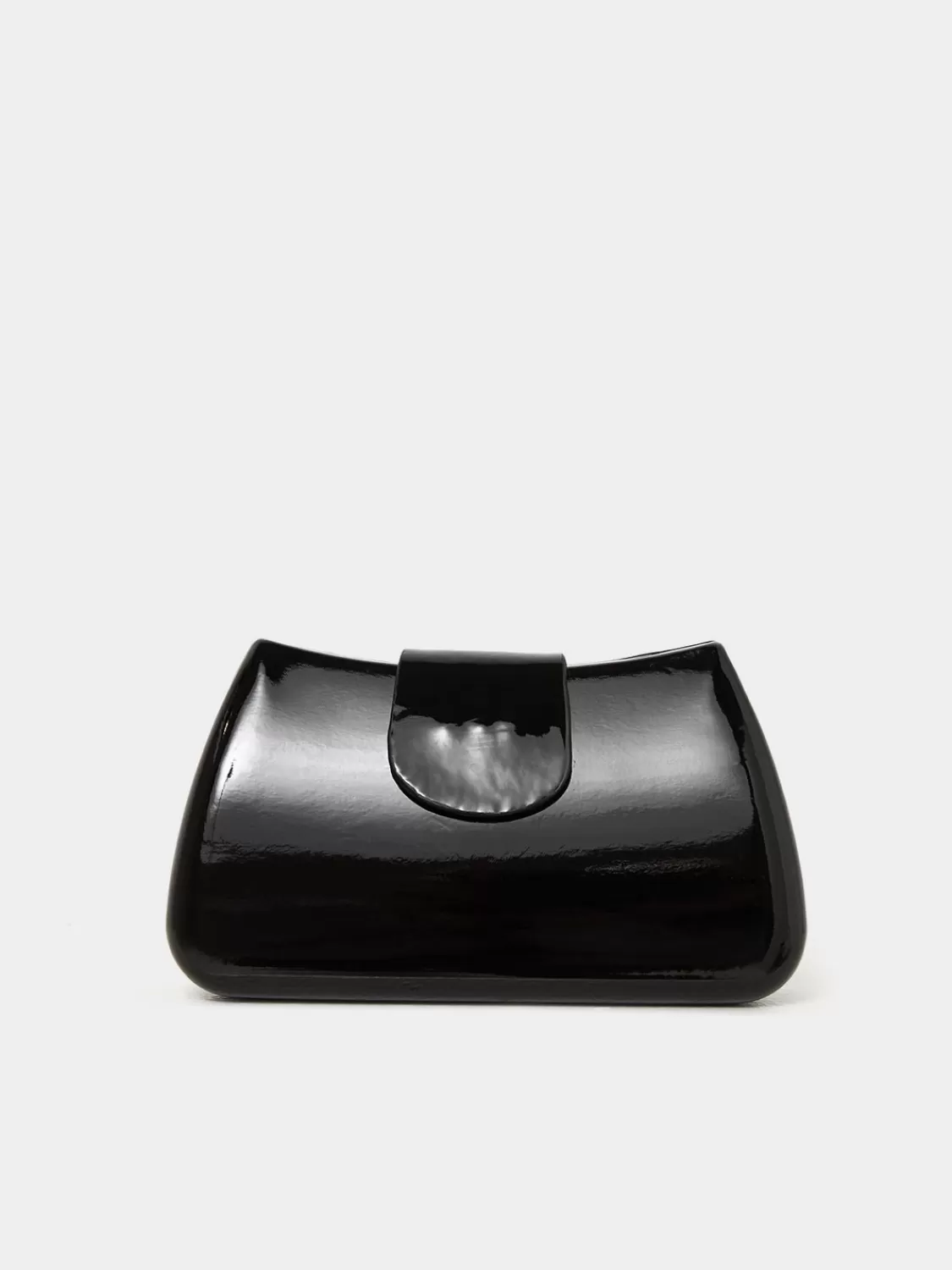 Suzy Shier Handbags By Le Château*Patent Leather Bag With Flapover Closure