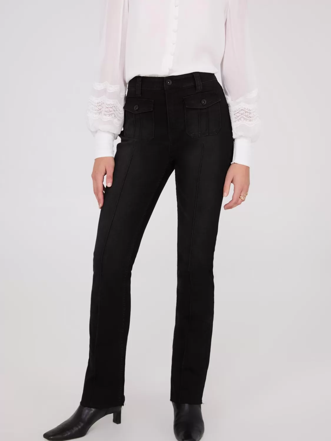 Suzy Shier Jeans | Pants*Pintuck Front Bootcut Jeans