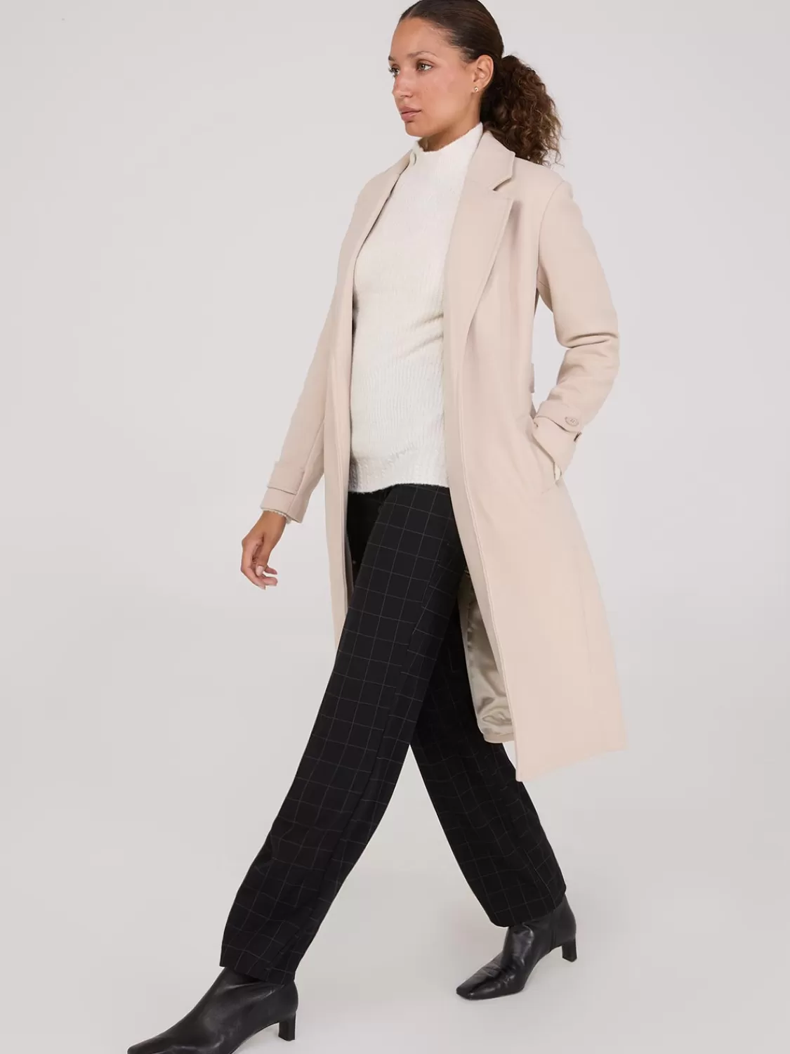 Suzy Shier Bottoms | Pants*Plaid Wide Waistband Pants
