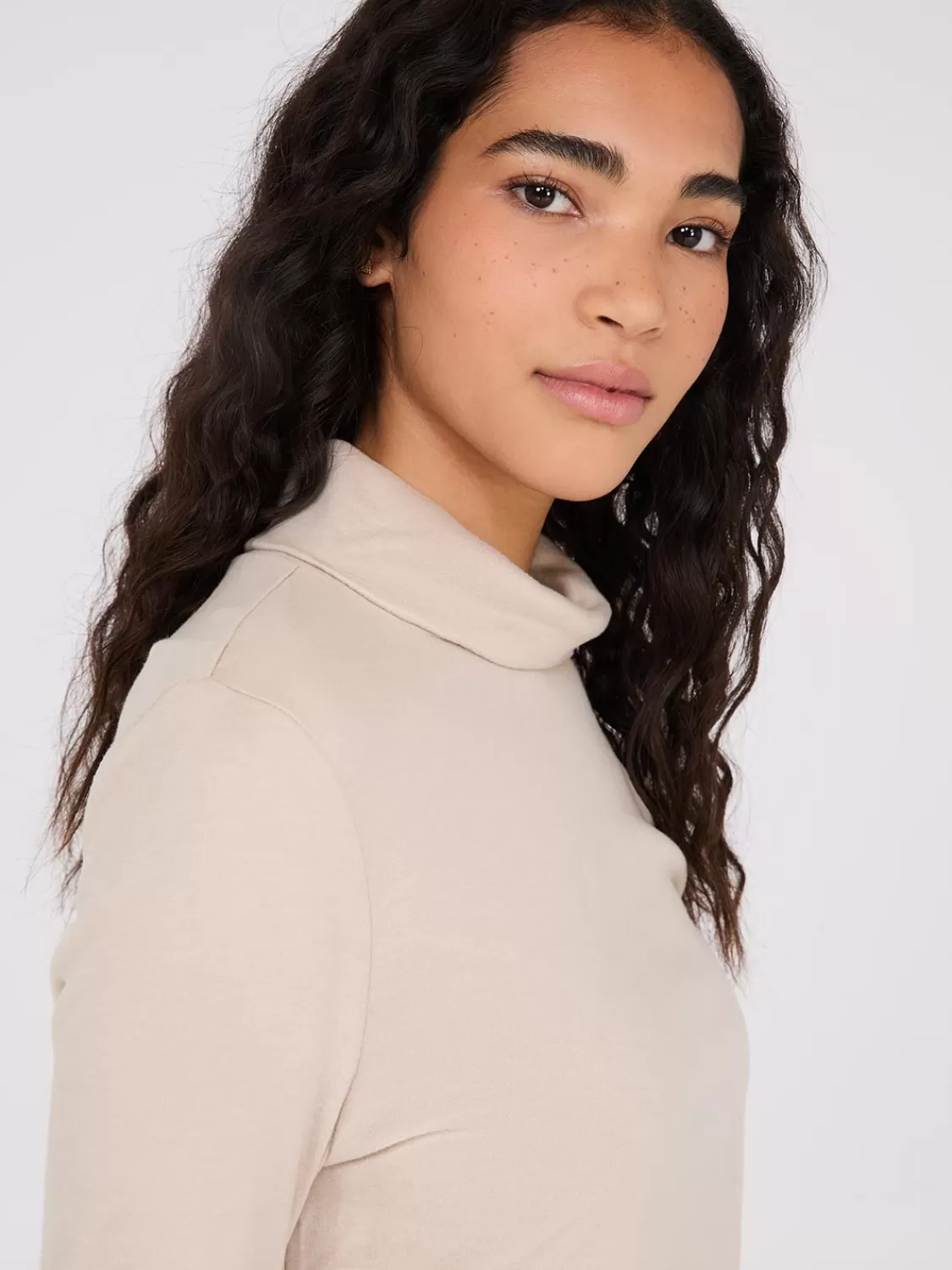 Suzy Shier Lounge & Pjs | Long Sleeve*Polar Fleece Turtleneck Top
