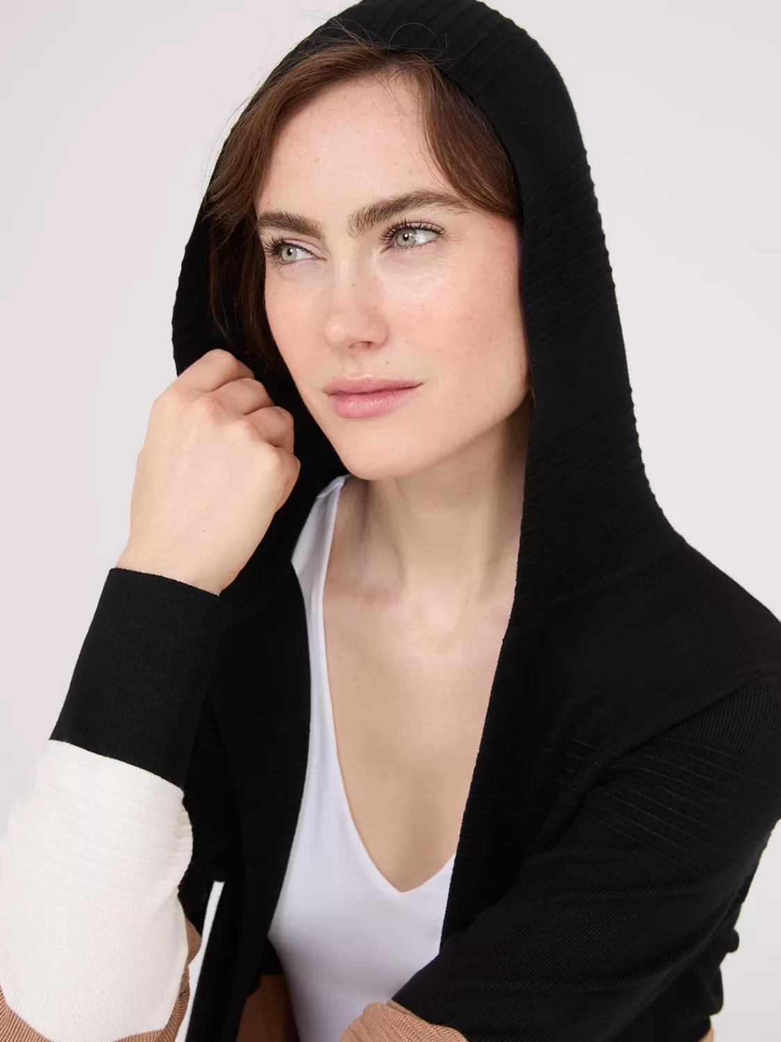 Suzy Shier Long Sleeve | Sweaters & Cardigans*Ribbed Colour Block Open Duster