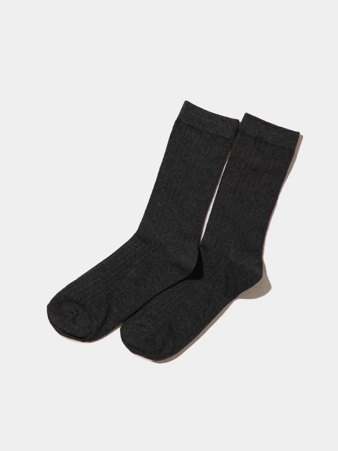 Suzy Shier Socks & Tights*Ribbed Crew Socks