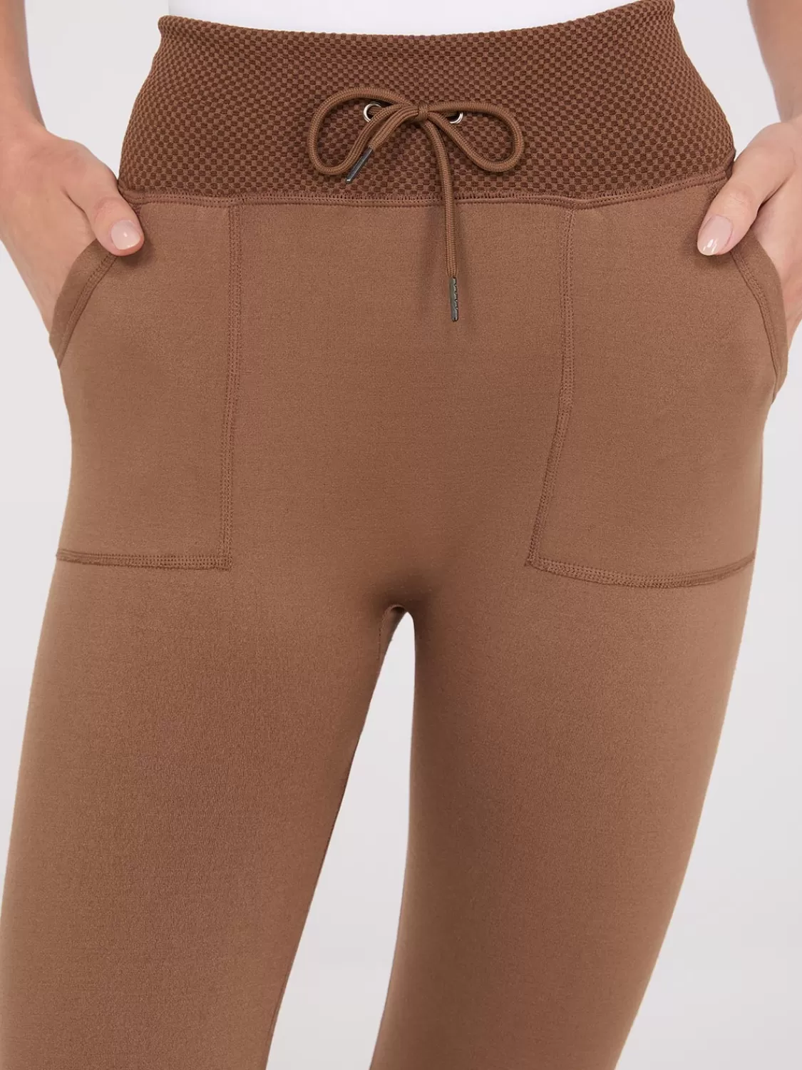 Suzy Shier Leggings & Sweatpants*Seamless Leggings With Drawstring Waistband
