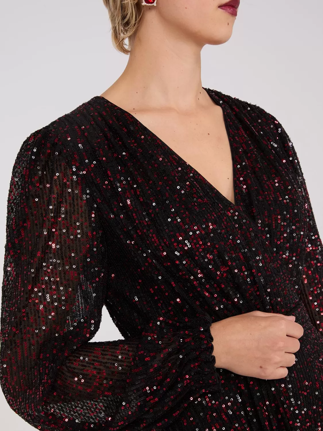 Suzy Shier Mini | Midi & Maxi*Sequin Fit & Flare Dress